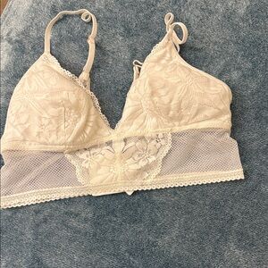 Aerie Lace Bralette - Cream